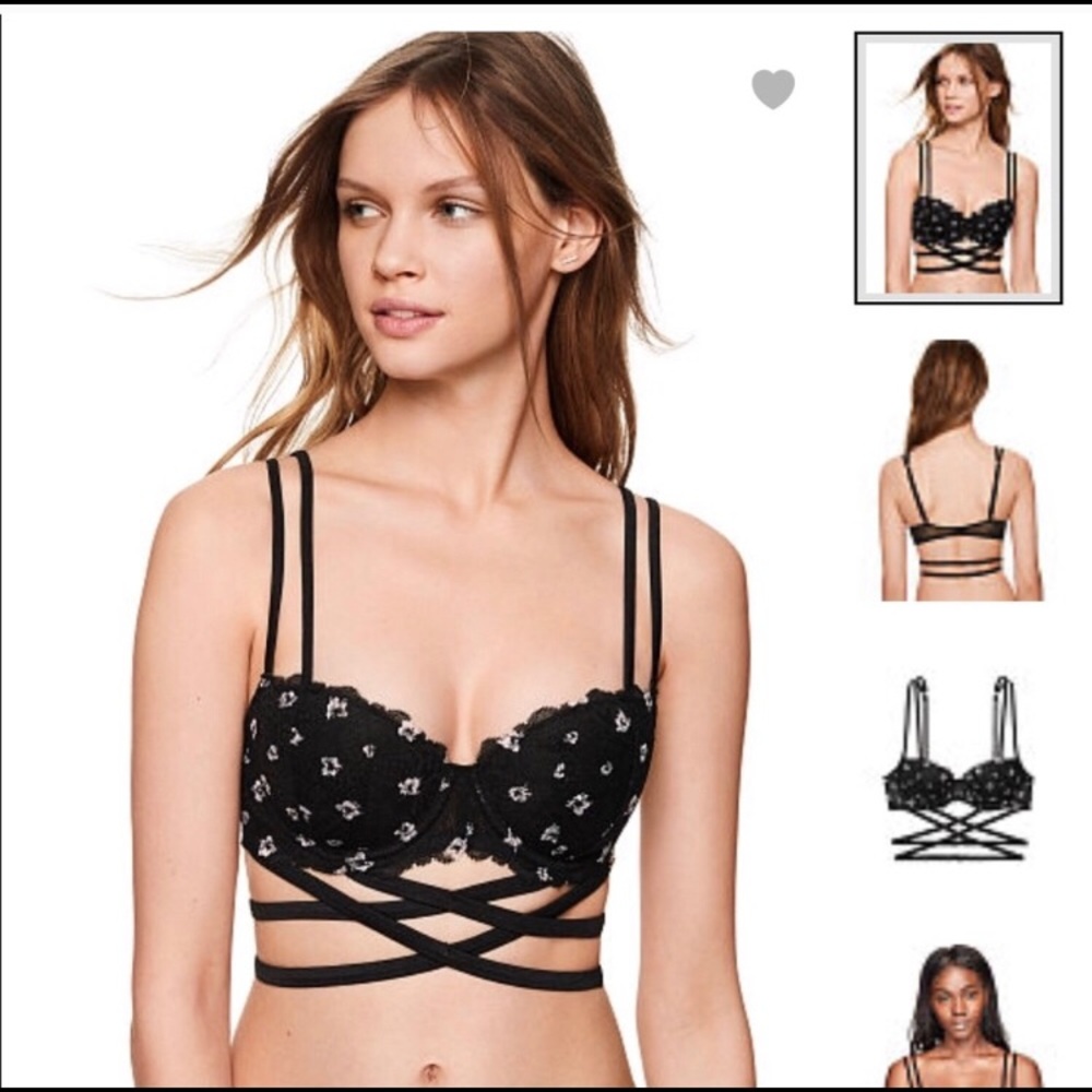 PINK Wrap Date Push-Up Bra